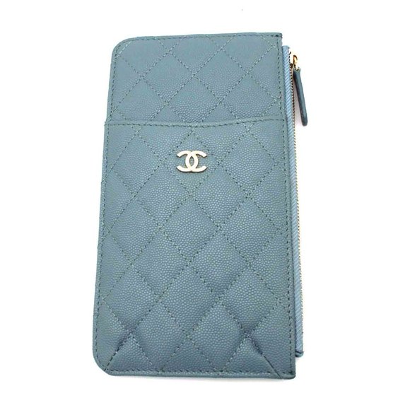 RARE! New Chanel Zip Cardholder, Luxury, Bags & Wallets on Carousell